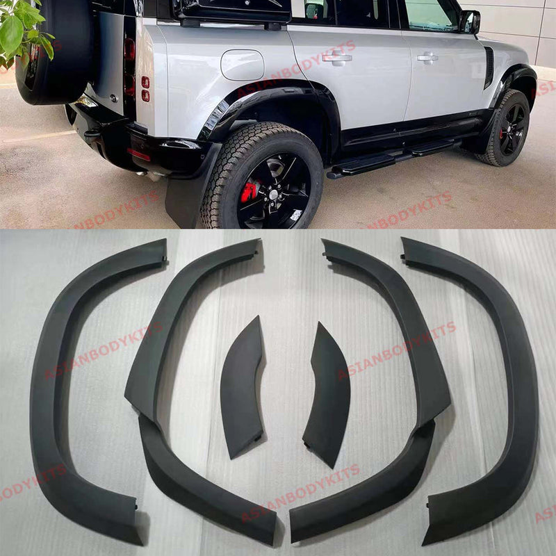 FRONT REAR WIDE FENDER FLARES for LAND ROVER DEFENDER 110 L663 2020+ (UNPAINTED)