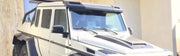for Benz W463 G class FRONT ROOF SPOILER with SEQUENTIAL led drl LIGHT BAR