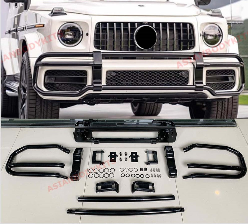 FRONT BUMPER PROTECTOR GRILLE PROTECTOR BULL BAR GUARD for MERCEDES BENZ G-CLASS W463A W464 G63 2018 - 2023