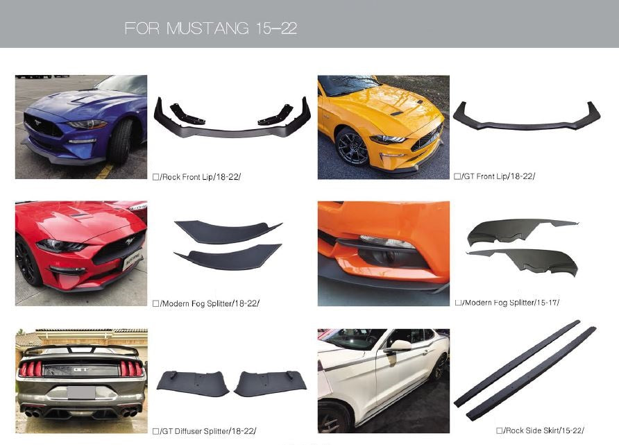 GT500-MUSTANG-OLD-BODY-KIT-2015-2022-REAR-BUMPER-FRONT-BUMPER-GRILLE-23-fender-v2ents-side-scoops-window