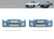 BODY KIT for FORD MUSTANG 2015 - 2022  Set includes:  Front Bumper Front Grille Front Lip