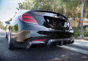 CARBON BODY KIT for MERCEDES-BENZ S-CLASS W222 S63 S65 2018+  Set includes:  Bumper Vents Front Lip Rear Diffuser