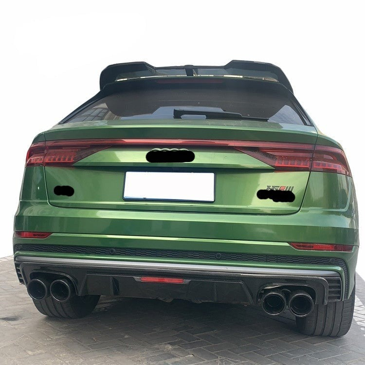 CARBON BODY KIT for AUDI Q8 4M 2019 - 2023
Set includes:
Front Lip
Front canards
Rear Diffuser
Rear spoiler
Material: Carbon fiber
NOTE: Professional installation is required