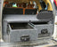 Slide Kitchen Drawer Systems For Land Cruiser Prado 150 LC 150 by Forza Performance Simplify the storage and organization of equipment and valuables. These lockable drawers with integrated deck and faceplates were designed specifically for the Toyota Land Cruiser Prado 150. Hide the contents from prying eyes, while creating a more convenient and easily accessible storage space in your car. Designed solidly for tough for both on and off-road travel.