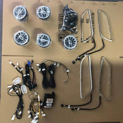 Air vents with ambient light 64 colors for the dashboard of:  Mercedes Benz A-class W176 W177 A180 A200 A220 A250 A45   Set include: 5 pcs of air vents  Switch control   Air vents with ambient light 64 colors for the dashboard of:  Mercedes Benz C-class W205 2015-2018 GLC-CLASS X253 2015-2019  Set include: 8 pcs of air vents  Switch control