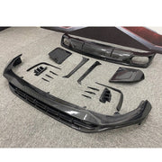 CARBON BODY KIT for AUDI Q8 4M 2019 - 2023
Set includes:
Front Lip
Front canards
Rear Diffuser
Rear spoiler
Material: Carbon fiber
NOTE: Professional installation is required