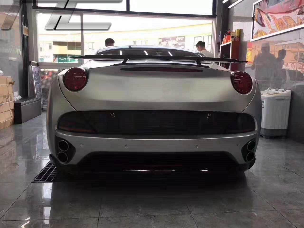Full body kit HaMann style carbon fiber parts with front lip side skirts rear diffuser for Ferrari California 2008-2014
