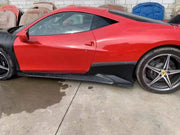 2010-2016 458 Mansory Style Half Carbon Fiber Front Rear Bumper Hood Side Skirts Body Kit For Ferrari 458 Italy And Speciale