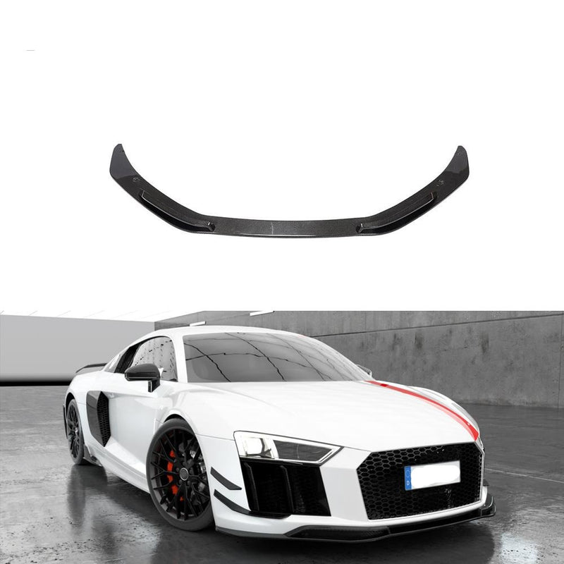 CARBON FIBER FRONT LIP SPOILER FOR AUDI R8 4S 2015-2018
