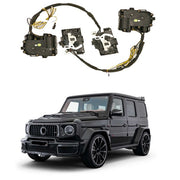 Set Of Door Lock Soft Closer Kit For MERCEDES BENZ G Class  Set include:  2 pcs for front doors 2 pcs for rear doors Note: Very professional installation and electrician is required. Drilling inside doors is required  Important: Before purchase please specify your car model first   We can l send an installation manual by request