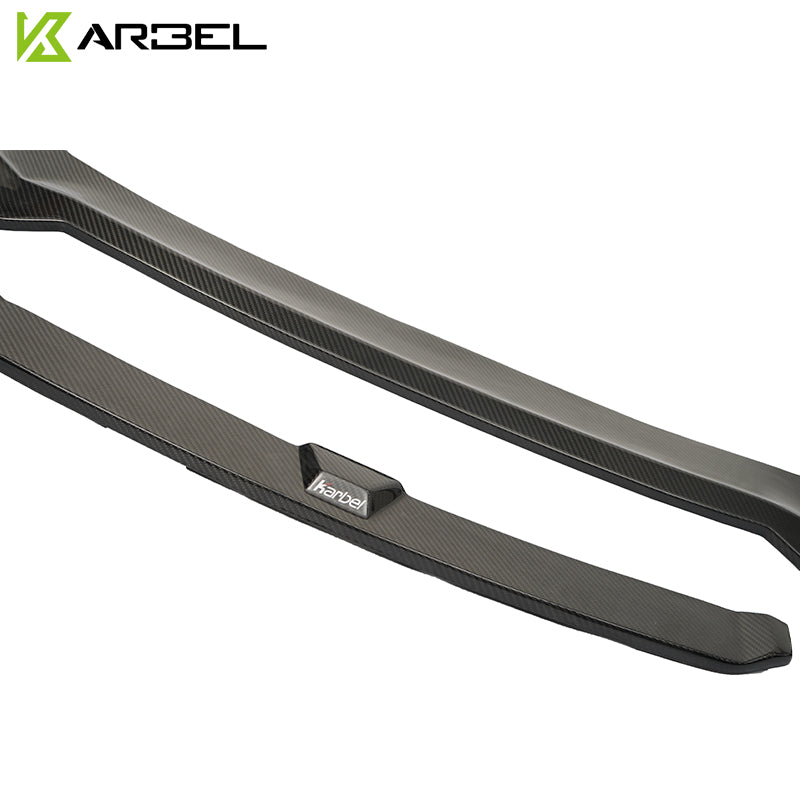 KARBEL CARBON DRY CARBON FIBER FRONT LIP VER.2 FOR AUDI S5 & A5 S LINE 2017-2019 B9