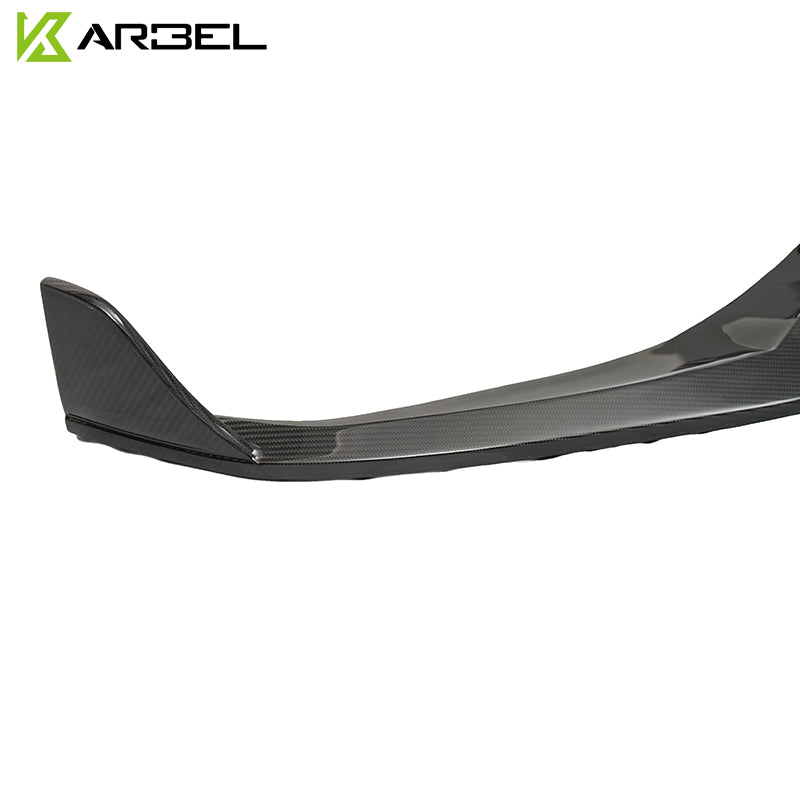 KARBEL CARBON DRY CARBON FIBER FRONT LIP VER.2 FOR AUDI S5 & A5 S LINE 2017-2019 B9