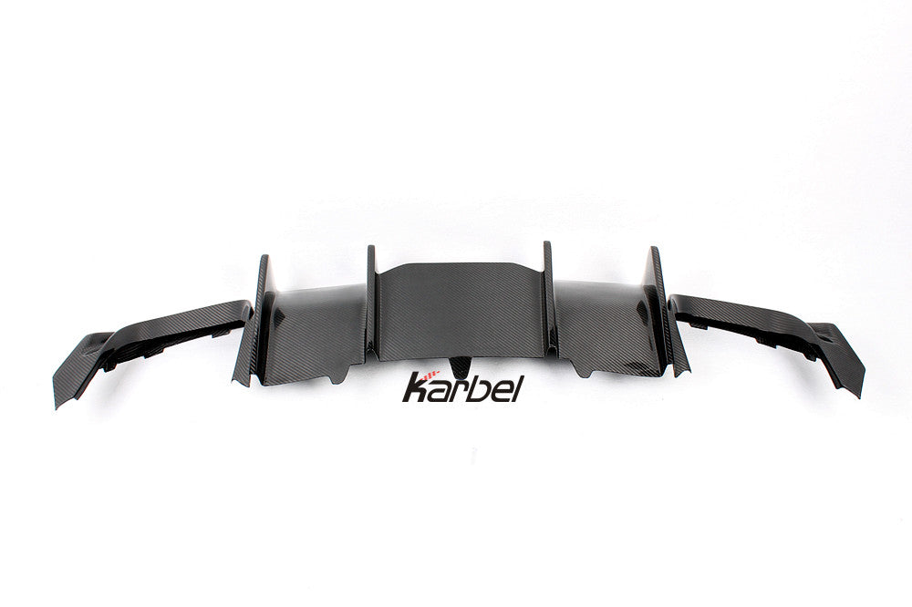 KARBEL CARBON DRY CARBON FIBER REAR DIFFUSER VER.2 FOR AUDI A5 S LINE & S5 2012-2016 B8.5