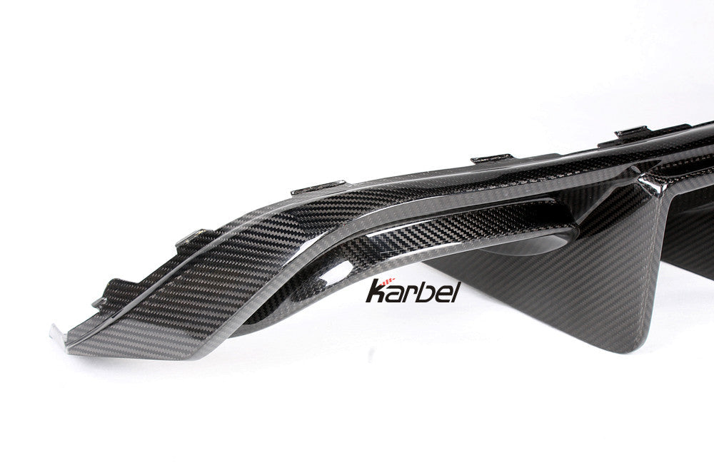 KARBEL CARBON DRY CARBON FIBER REAR DIFFUSER VER.2 FOR AUDI A5 S LINE & S5 2012-2016 B8.5