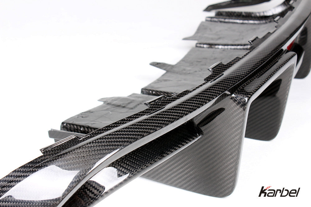 KARBEL CARBON DRY CARBON FIBER REAR DIFFUSER VER.2 FOR AUDI A5 S LINE & S5 2012-2016 B8.5