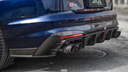 KARBEL CARBON DRY CARBON FIBER REAR DIFFUSER VER.1 WITH BRAKE LIGHT FOR AUDI S4 2020-ON B9.5