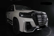 BODY KIT FOR TOYOTA LAND CRUISER LC 200 2016-2020 70th Anniversary navigator edition
Set includes:
Front bumper
Rear bumper
Front fenders
Fender flares
Rear Diffuser
Material: PP+ABS
Note: Each part of this kit can be sent separately. Please contact us if you need a specific part.