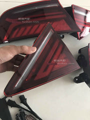 LCI FACELIFT STYLE TAIL LIGHTS WITH SEQUENTIAL LED for AUDI A7 4G8 | S7 | RS7 4G 2010 - 2015  Set includes: 1 x Pair of LED Tail Lights (Left, Right)