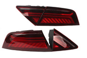 LCI FACELIFT STYLE TAIL LIGHTS WITH SEQUENTIAL LED for AUDI A7 4G8 | S7 | RS7 4G 2010 - 2015  Set includes: 1 x Pair of LED Tail Lights (Left, Right)