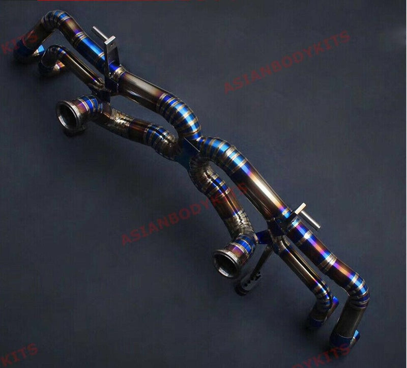 TITANIUM CATBACK EXHAUST X PIPE for LAMBORGHINI HURACAN LP580 LP610