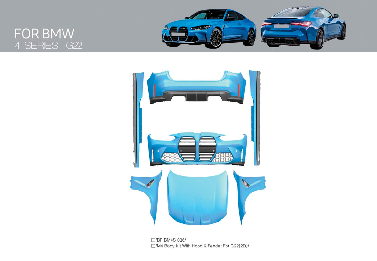 CONVERSION TO M4 FULL BODY KIT FOR BMW 4 SERIES G22 Forza Performance conversion-to-m4-full-body-kit-for-bmw-4-series-g22-forza-performance