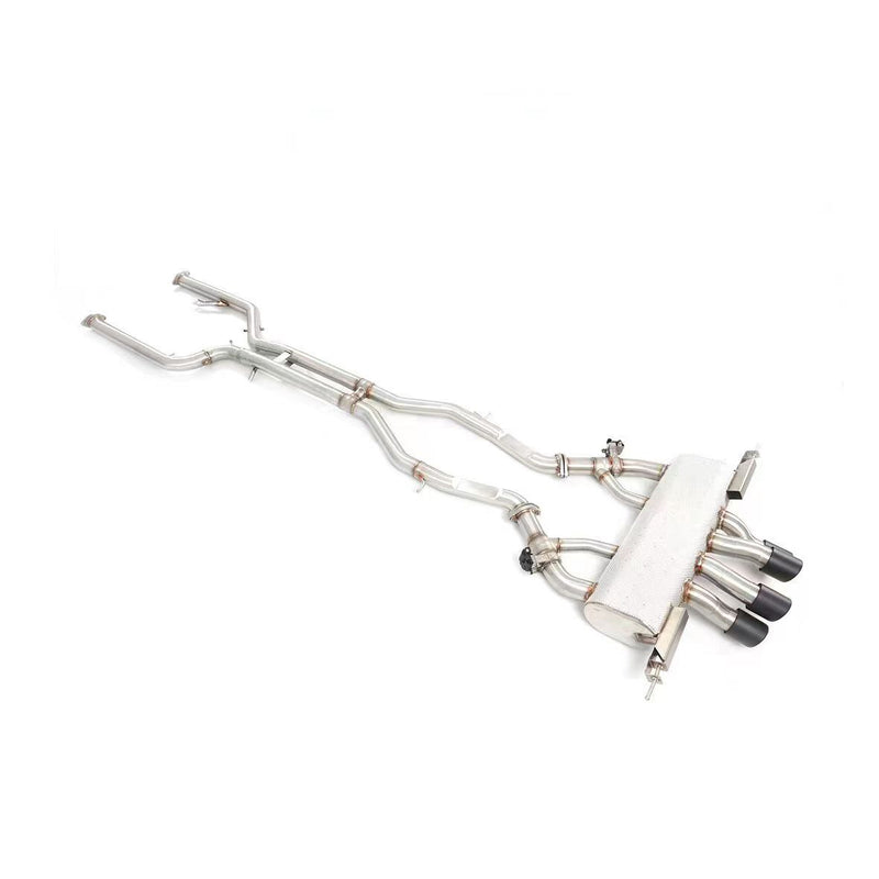 VALVED EXHAUST CATBACK MUFFLER with CENTERED TIPS for BMW M3 G80 M4 G82 2021+ (3.0)