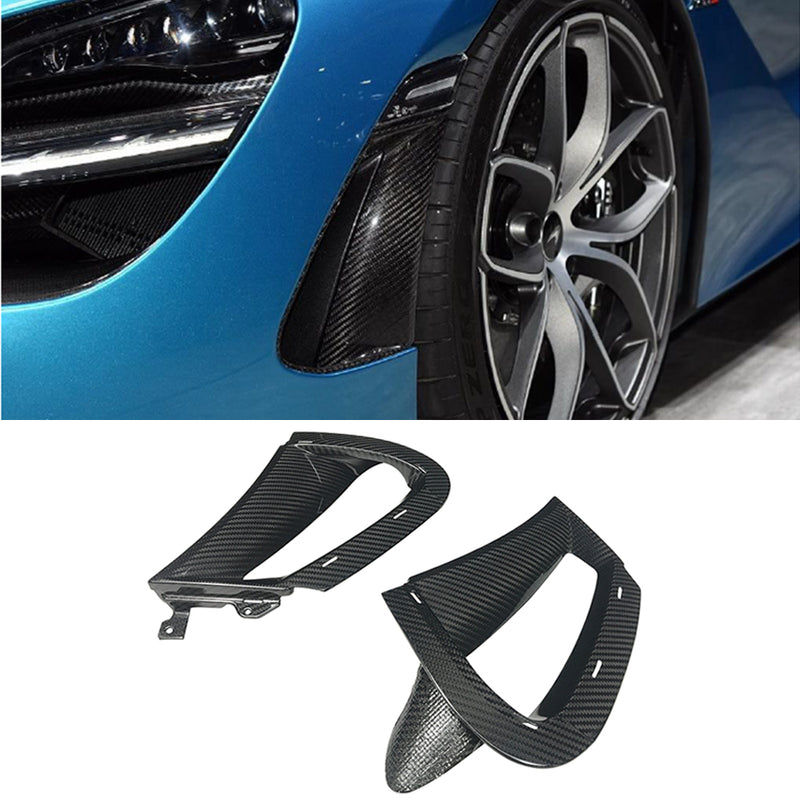 DRY CARBON FIBER FRONT BUMPER SIDE VENTS for MCLAREN 720S 2017 - 2023