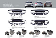 CONVERSION BODY KIT C63 STYLE FOR MERCEDES BENZ C-CLASS W205 2015-2023