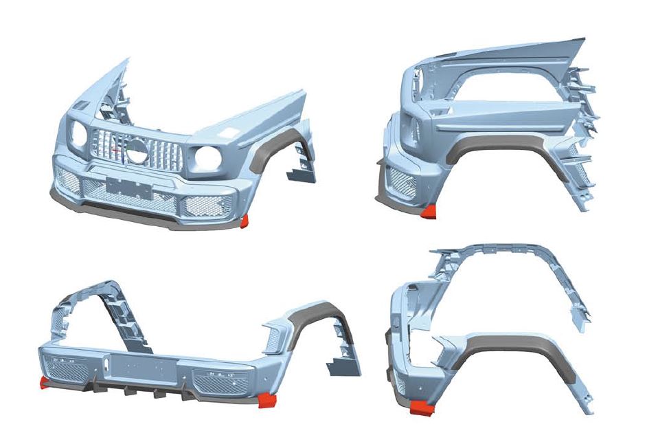 MERCEDES-BENS-G-class-W464-W463-rocket-B900-G900-G800-B800-KIT-REAR-FRONT-BUMPER-DUFFUSER-AERO-FACELIFT-2020-2022-CARBON-SPOILER-11