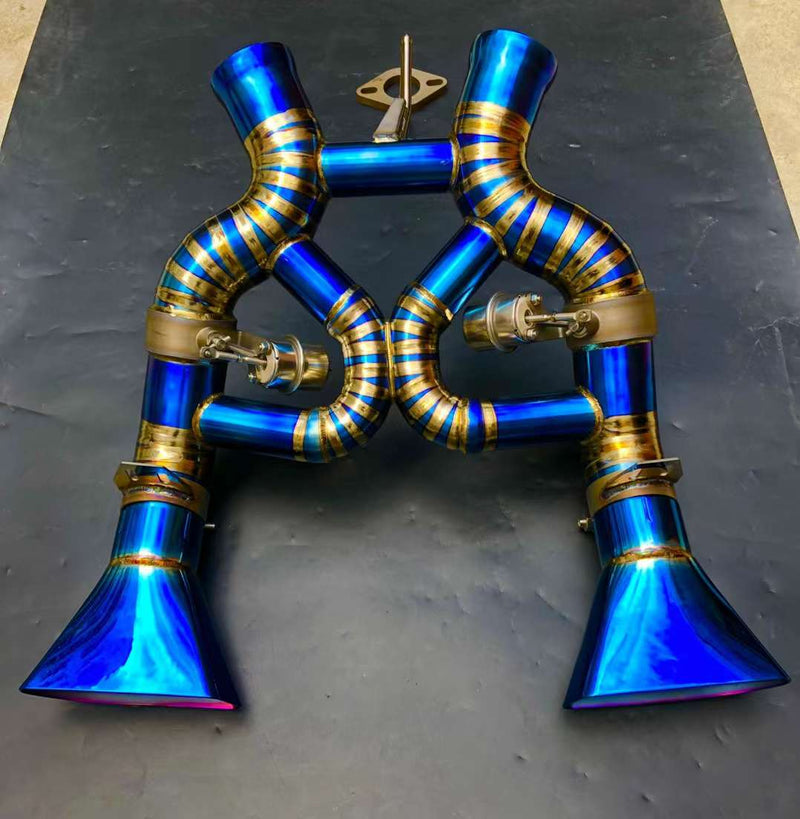 TITANIUM X-PIPE EXHAUST CATBACK SYSTEM for MCLAREN MP4-12C 650S