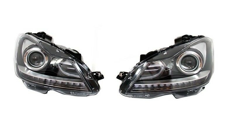 for Mercedes Benz W204 Facelift C63 Full Conversion Body Kit C Class sedan 2007 - 2014