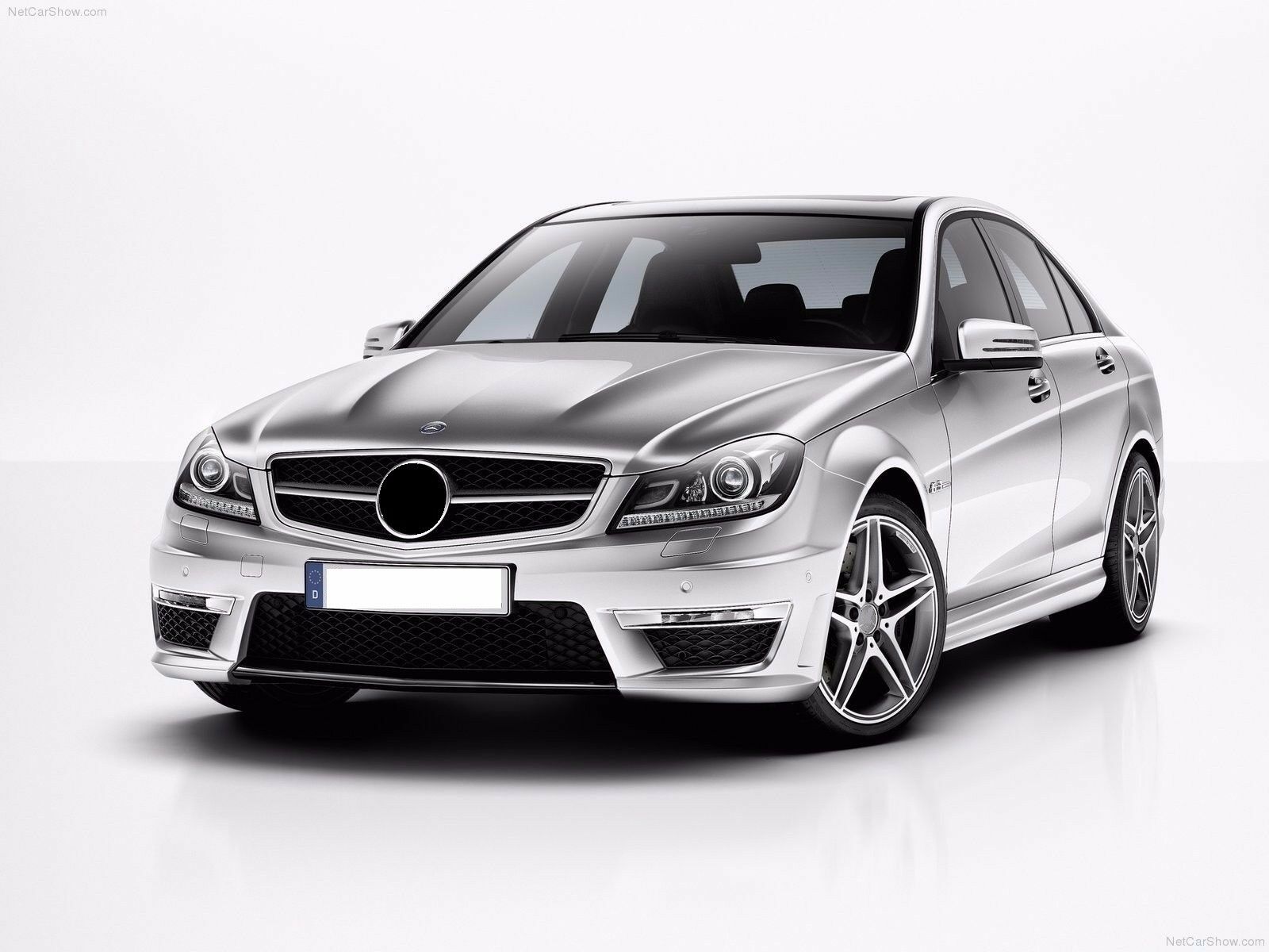 for Mercedes Benz W204 Facelift C63 Full Conversion Body Kit C Class sedan 2007 - 2014