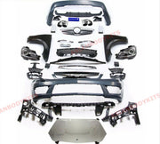 for Mercedes Benz W204 Facelift C63 Full Conversion Body Kit C Class sedan 2007 - 2014