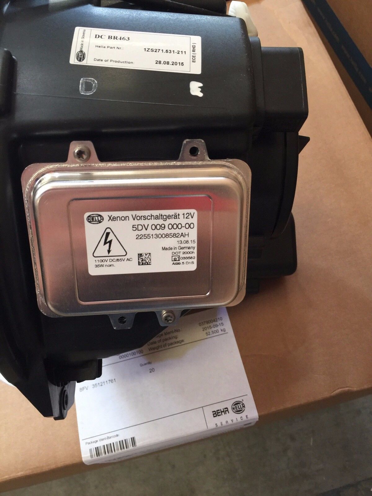 for Mercedes Benz G-Class W463 Black Headlights BI xenon Hella G500 G63