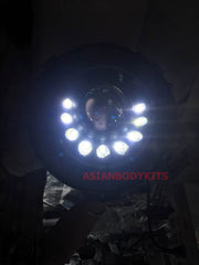 for Mercedes Benz G-class W463 Black LED Headlights Mans style 2007 - 2016