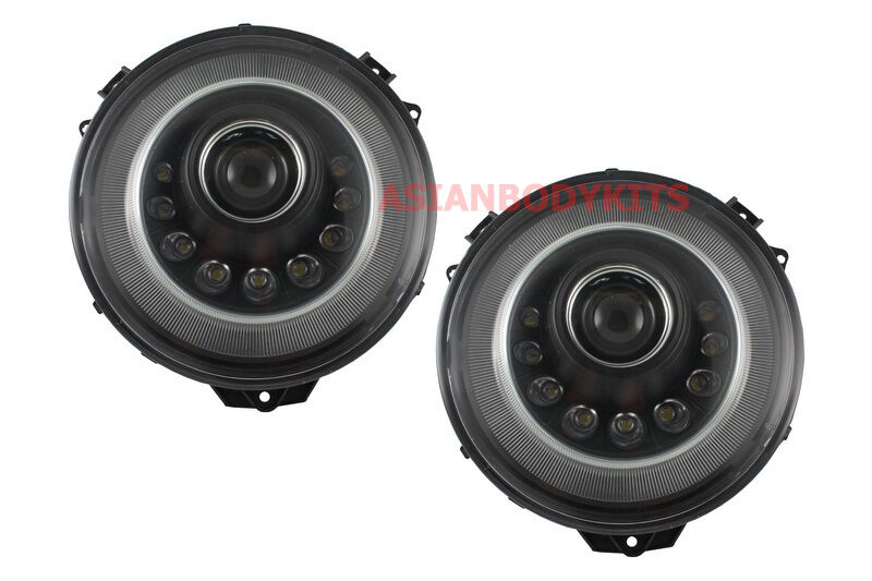for Mercedes Benz G-class W463 Black LED Headlights Mans style 2007 - 2016