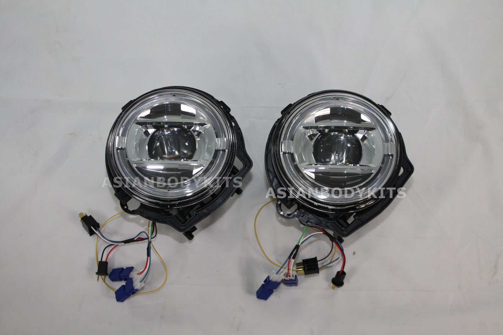 for Mercedes Benz G-class W463 Chrome FULL LED HEADLIGHTS W464 style 86-06 - Forza Performance Group