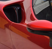OEM Style Dry Carbon Rear Air Inlet Trims For Ferrari SF90  Set include:   Rear Air Inlet Trims Material: Dry Carbon