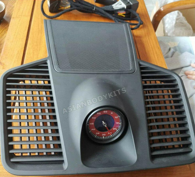 Stopwatch Watch Clock with Plastic Console for Porsche Cayenne 9Y 2018-2024 Red