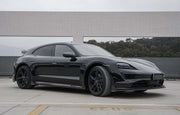 DRY CARBON BODY KIT for PORSCHE TAYCAN J1 TURBO CROSS TURISMO  Set includes:  Front Splitter Side Skirts Rear Diffuser Rear Spoiler