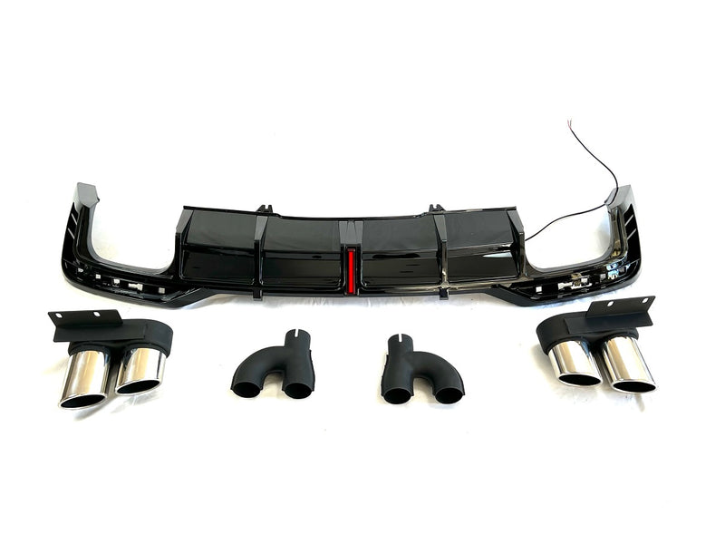 REAR DIFFUSER with EXHAUST TIPS for AUDI A5 F5 FACELIFT 2020 - 2024 | RS5 STYLE