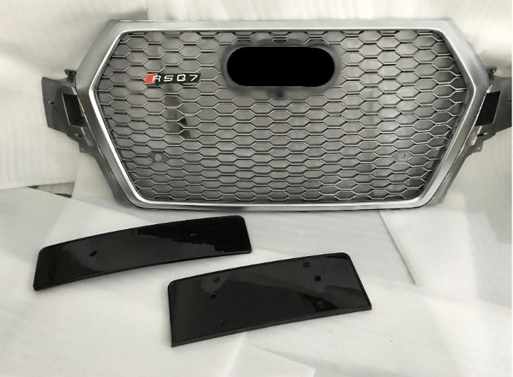 RSQ7 STYLE FRONT GRILLE for AUDI Q7 4M 2015 - 2019  Set includes:  Front Grille