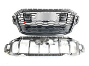 RSQ7 STYLE FRONT GRILLE for AUDI Q7 4M FACELIFT 2019 - 2024  Set includes:  Front Grille