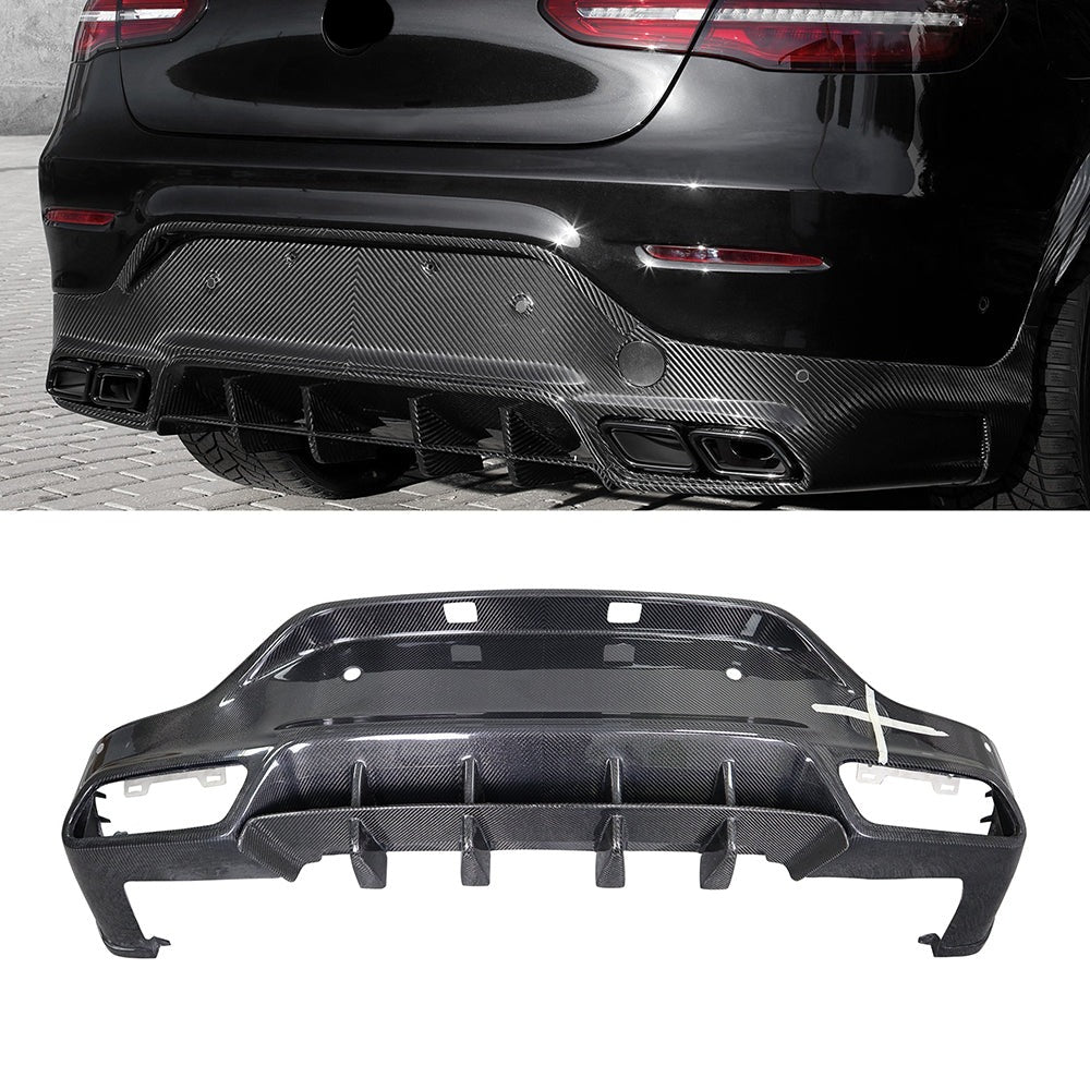 TOPCAR - style -  carbon - fiber - diffuser