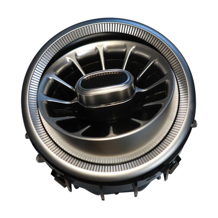 Air vents with ambient light 64 colors for the dashboard of:  Mercedes Benz A-class W176 W177 A180 A200 A220 A250 A45   Set include: 5 pcs of air vents  Switch control   Air vents with ambient light 64 colors for the dashboard of:  Mercedes Benz C-class W205 2015-2018 GLC-CLASS X253 2015-2019  Set include: 8 pcs of air vents  Switch control