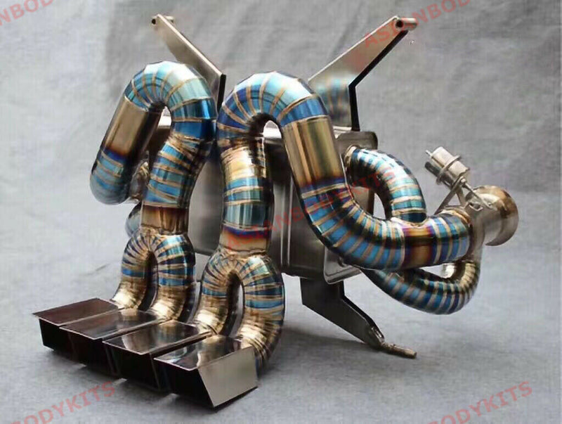 TITANUM VALVED EXHAUST CATBACK MUFFLER for LAMBORGHINI AVENTADOR LP700 2013 - 17