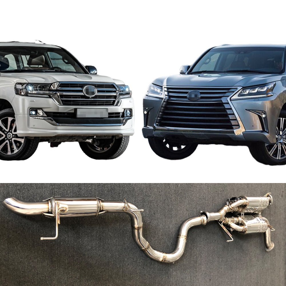 VALVED EXHAUST CATBACK MUFFLER for LEXUS LX 570 LAND CRUISER LC 200 20