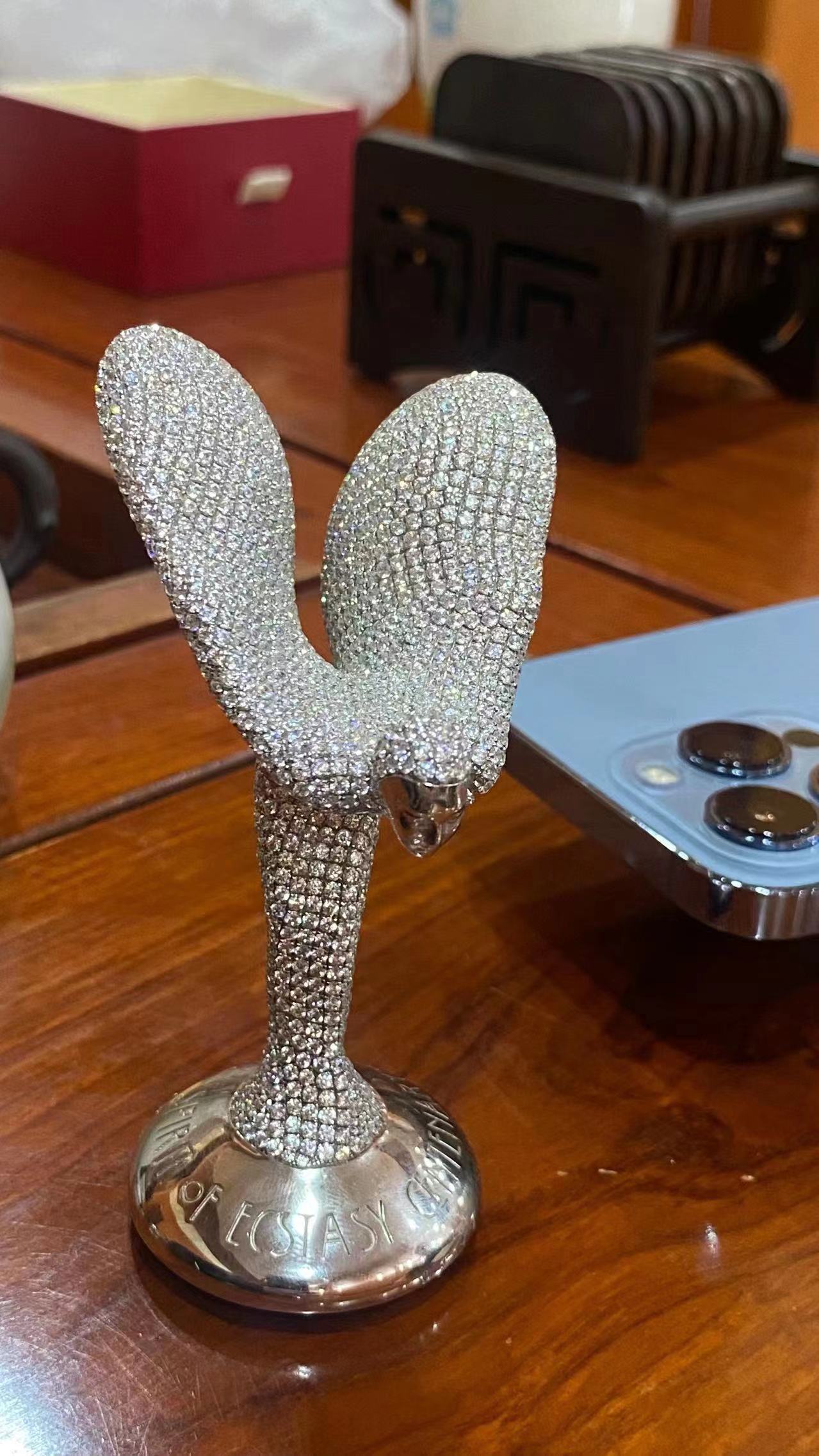 Crystal Spirit of Ecstasy For Rolls-Royce