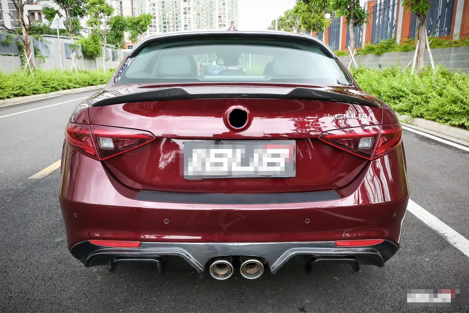 carbon BODY KIT for ALFA ROMEO GIULIA 952 2016+ Set include: Front hood Front lip Rear diffuser Rear spoiler