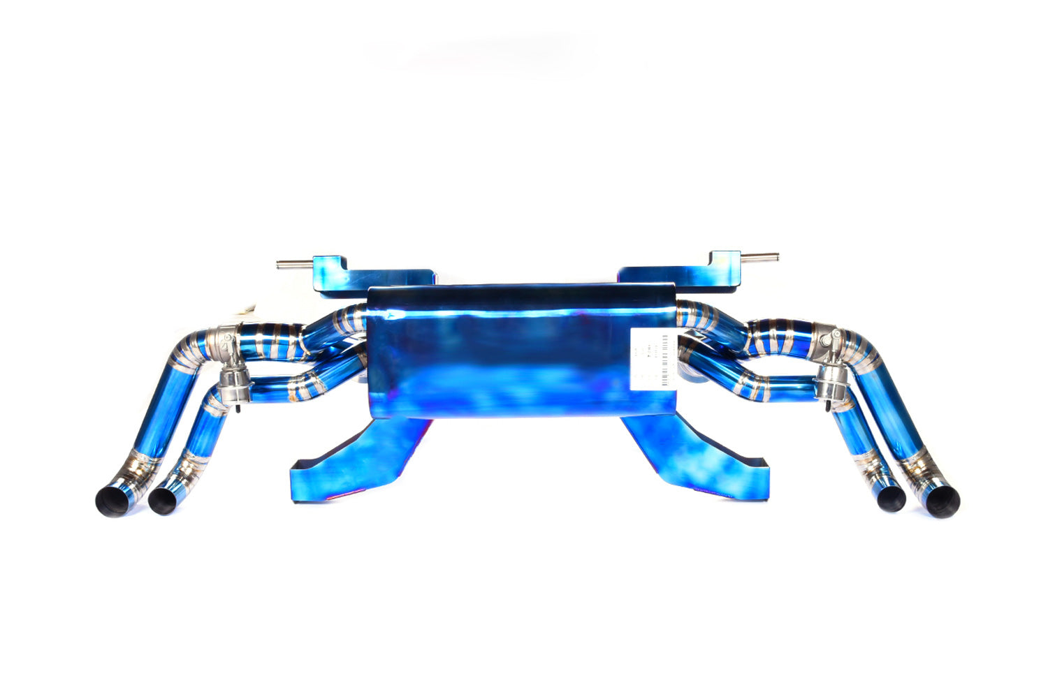 VALVED EXHAUST CATBACK MUFFLER for AUDI R8 (4.2L) V8 2006 - 2012  Valved exhaust, meaning that has remote, controlled valves - allowing a switch between an aggressive loud sports sound and a sound that is closer to the OEM sound.  Set includes:  Muffler with valves